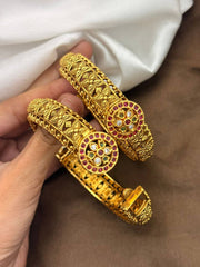 Nakshi Polish Kempu Bangles - BG00715