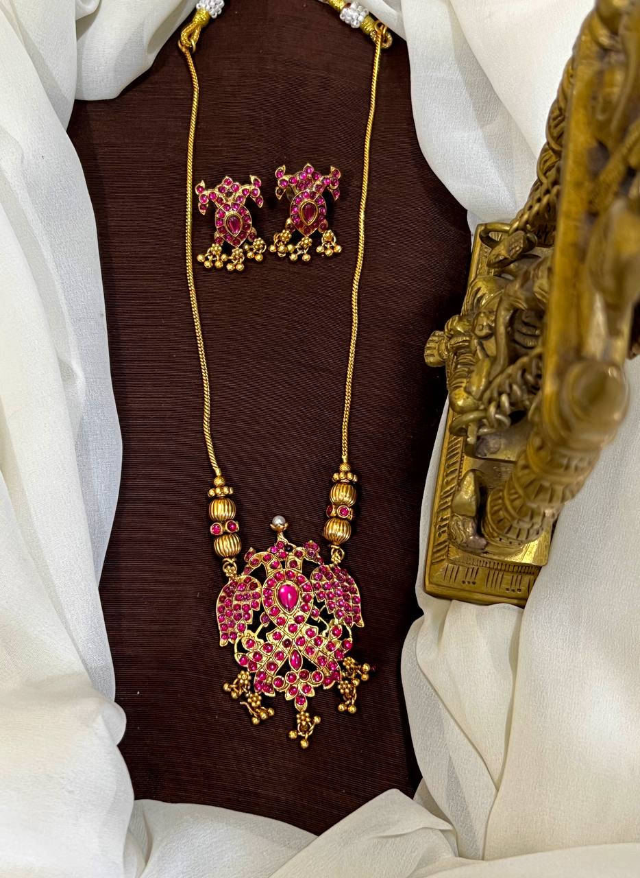 Pota Stone Gandaberunda Necklace - NN00887