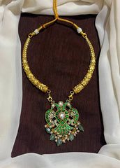 Double Sided Gandaberunda Detachable Pendant With Kante Set - KN00268