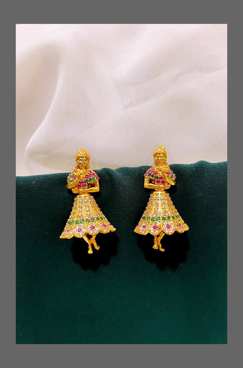 Lady Earring In Nakshi - NE00476