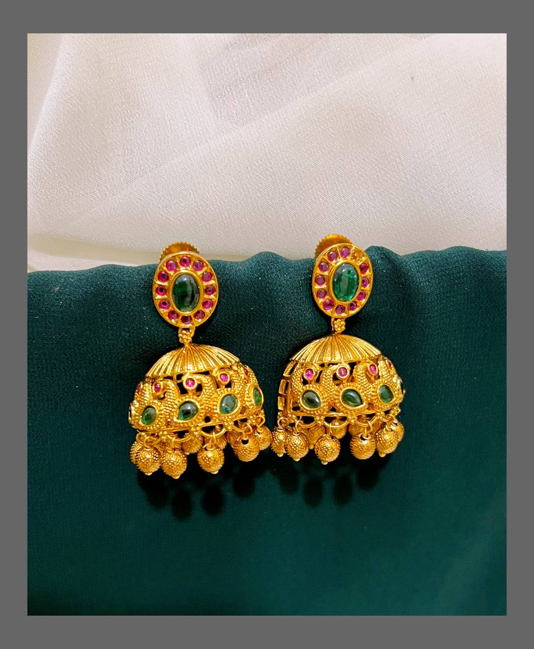 Small Jhumki In Nakshi - NE00484