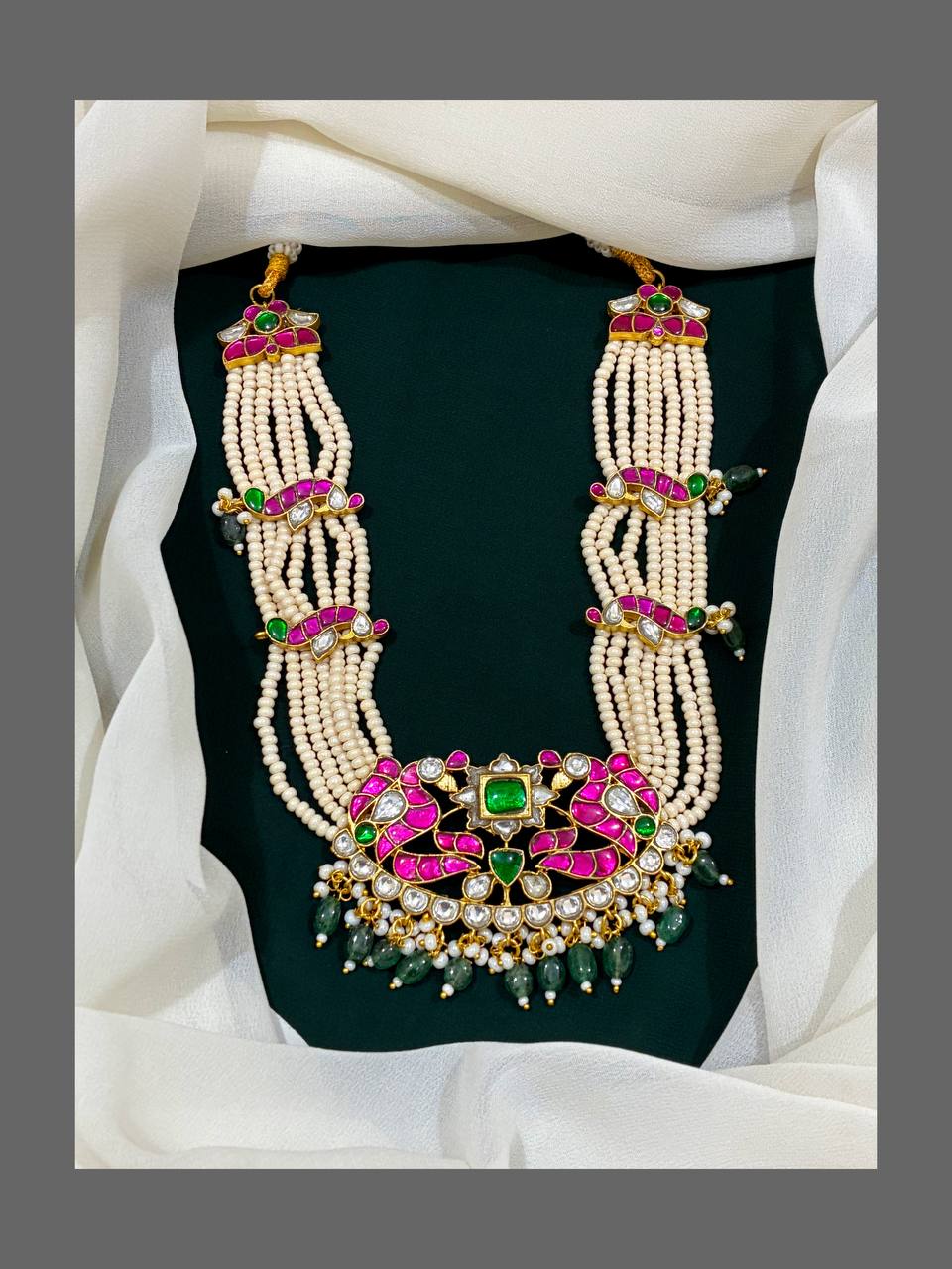 Pearl Choker in Kundan - KN00220