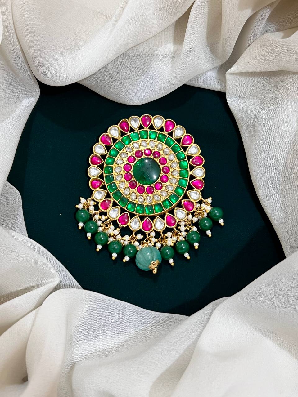 Multi Flower Pendent in Kundan - KP00104