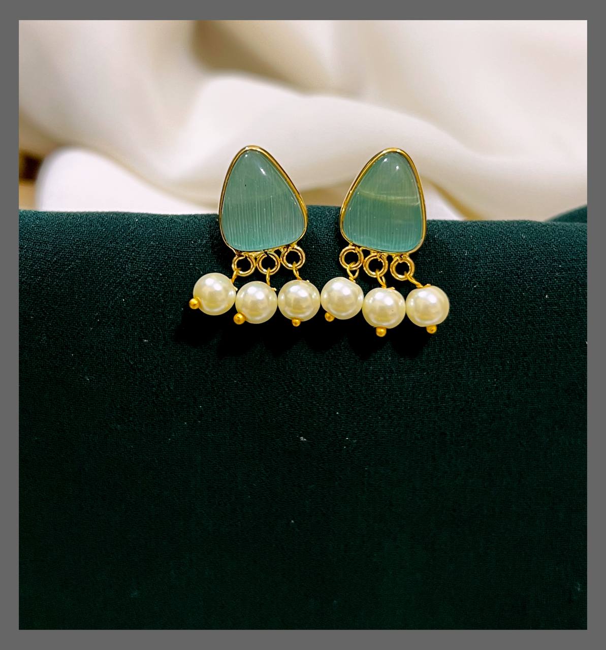 Stud Earring In Nakshi - NE00335