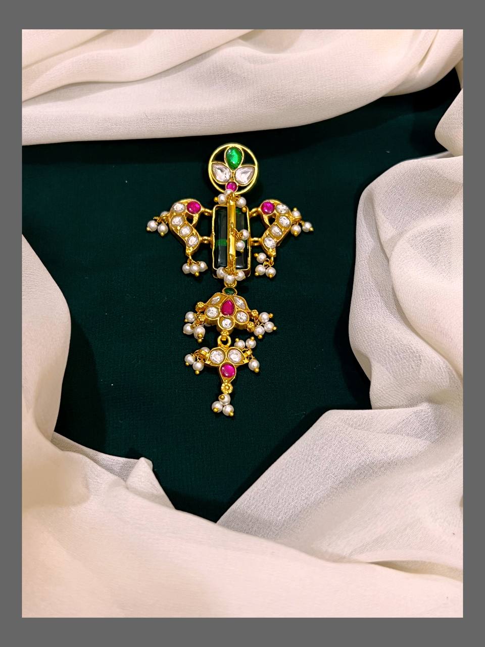 Beautiful Designer Kundan Pendent - KP00196