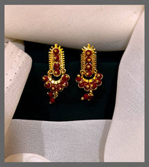 Pearl Earring In Nakshi - NE00446