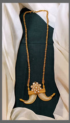 Nakshi Long Puligoru Pendant With Long Chain - NH00258