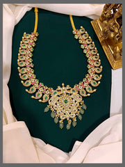 Mango and Peacock Kundan Necklace - KN00466
