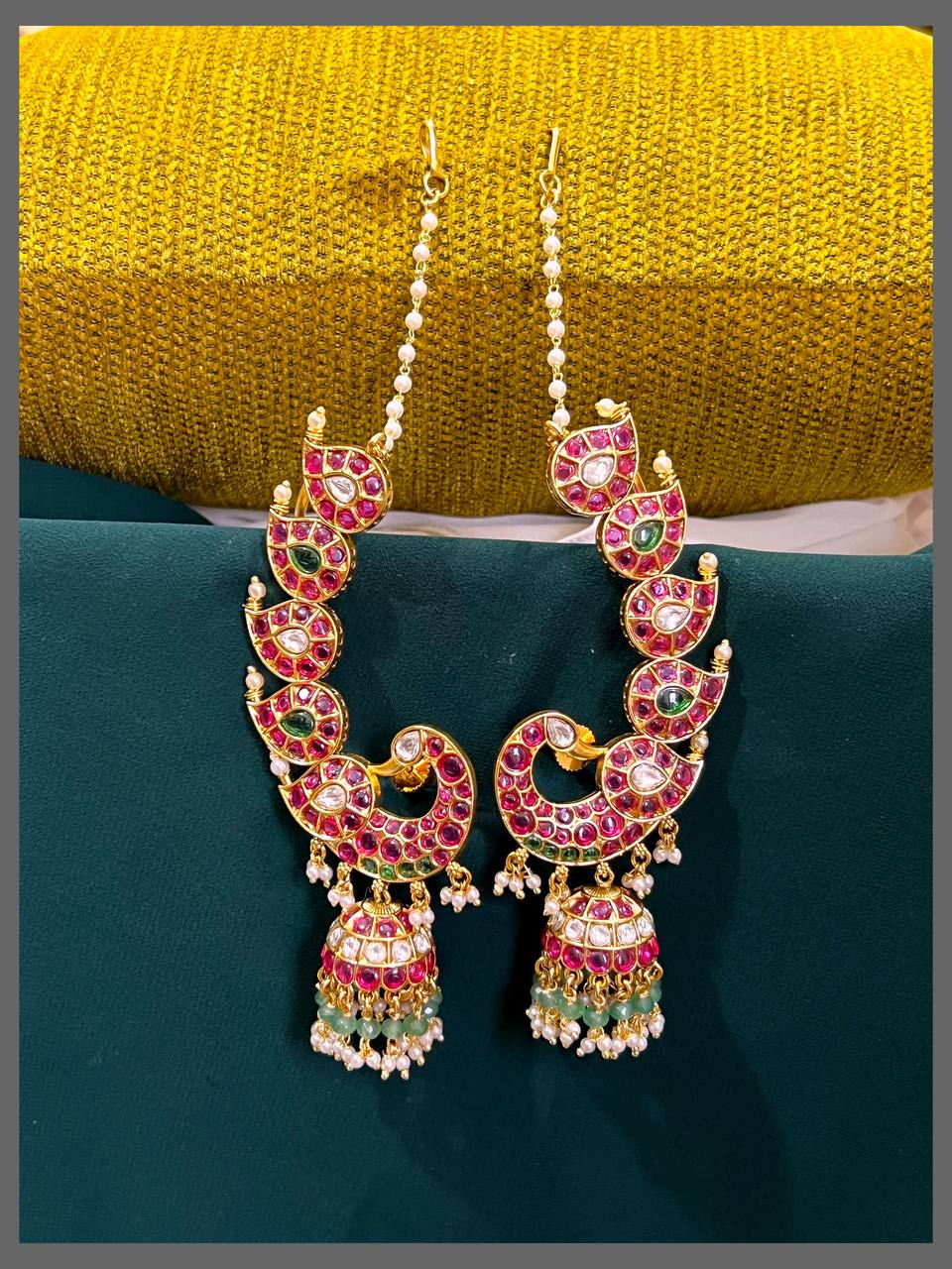 Earcuff Jhumki With Pearl Matilu - NE00498