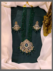 Emerald Pearl Haram With Victorian Pendent - PB00212