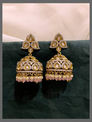 Mango White stone Jhumki earring in Victorian - VE00184