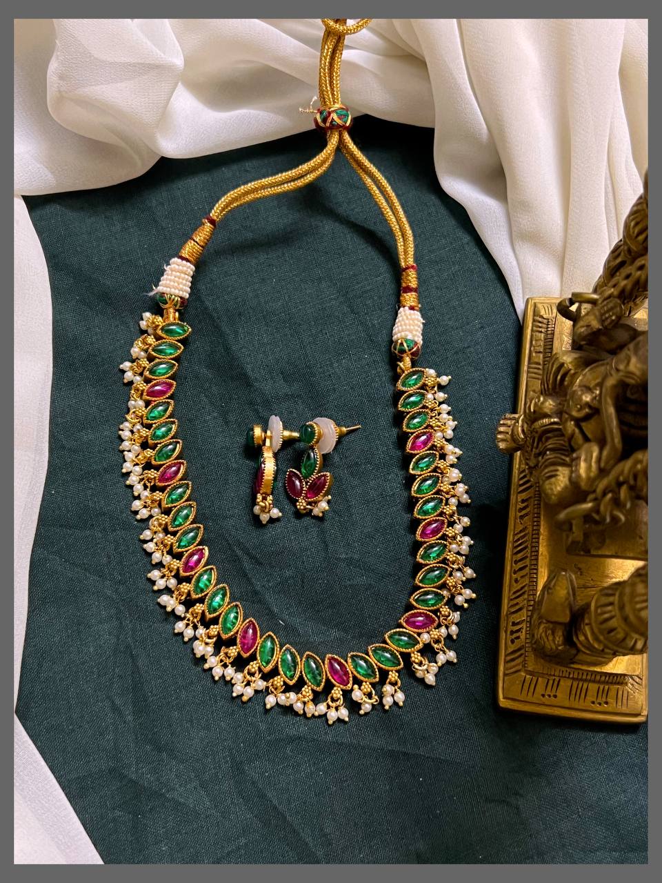 Double Side Nakshi Necklace - NN00699