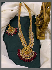 Beautiful Flower and Lakshmi Haram In Nakshi - NH00344