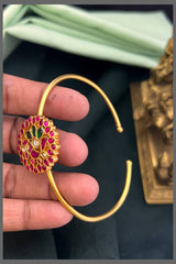 Peacock Kundan Bracelet - BG00406