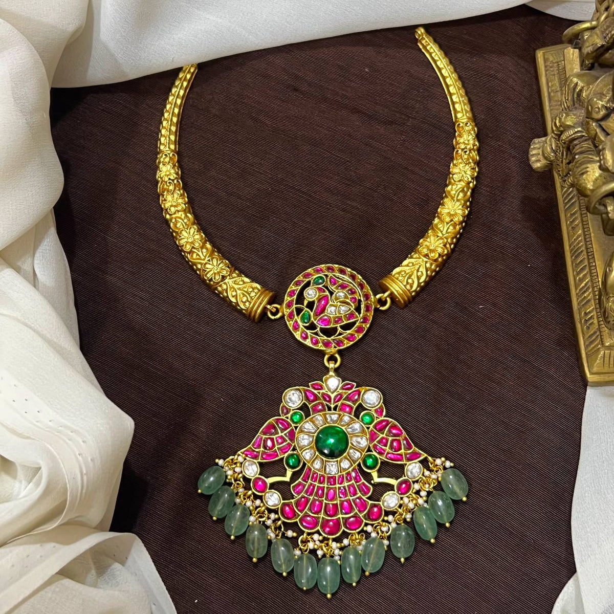 Jadau Pendant Kante Sets- KN00655