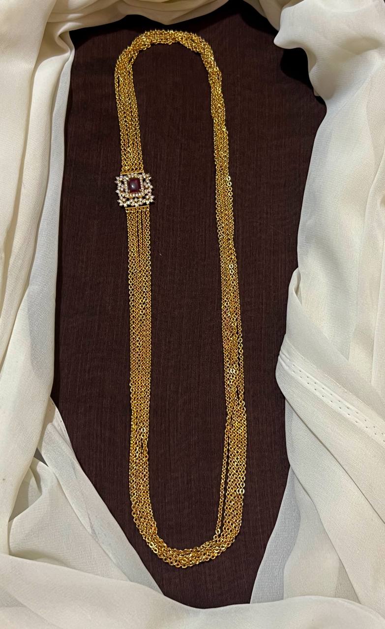 Chandraharam With Daimond Pendant - NH00477