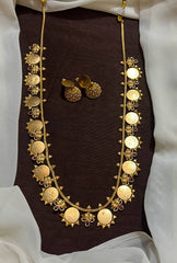 Lakshmi Kaasu Long Haram With Jhumki - NH0018