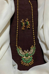 Gandaberunda pendant set With Earrings - NH00492