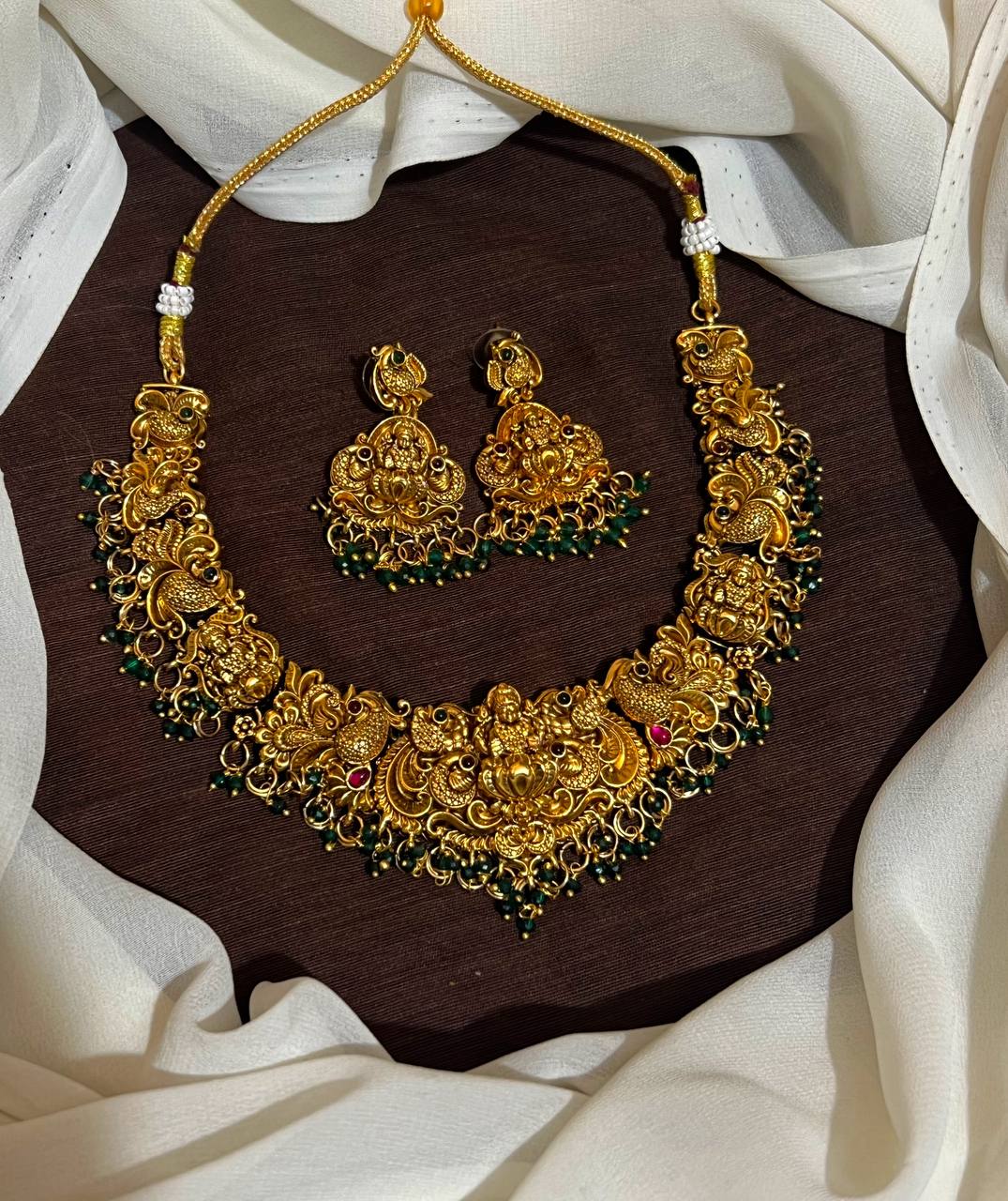 Nakshi Lakshmi Necklace in Gold Replica - NN00971