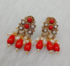 Victorian Studs With Beads - VE033