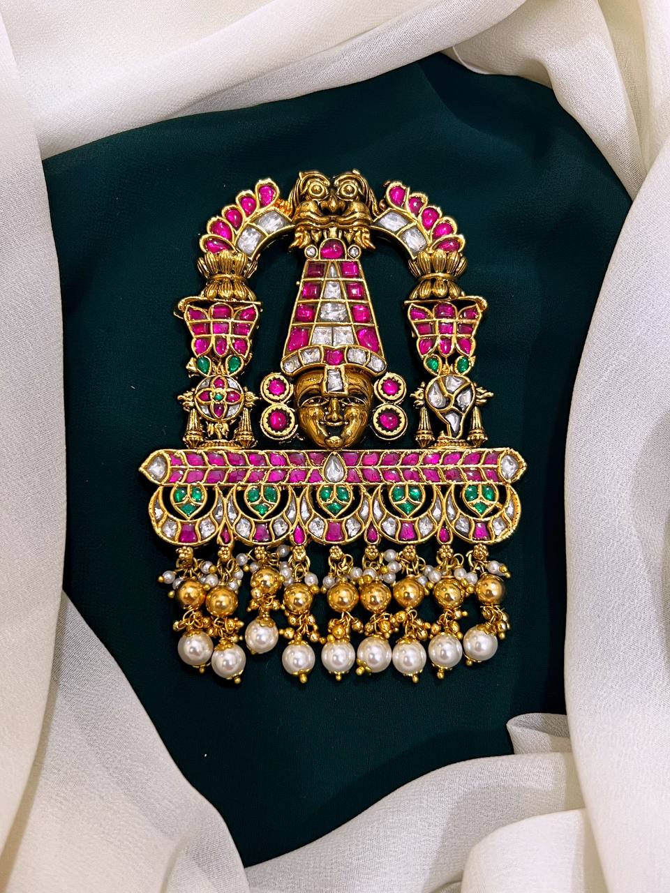 Balaji Pendent In Jadau Kundan - KP0015