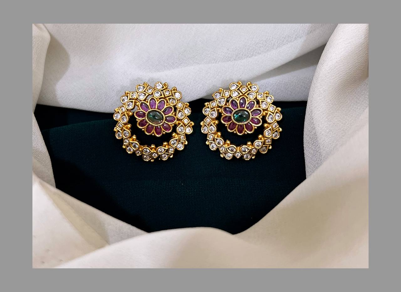 Traditional Multi Earring in Nakshi - NE0147