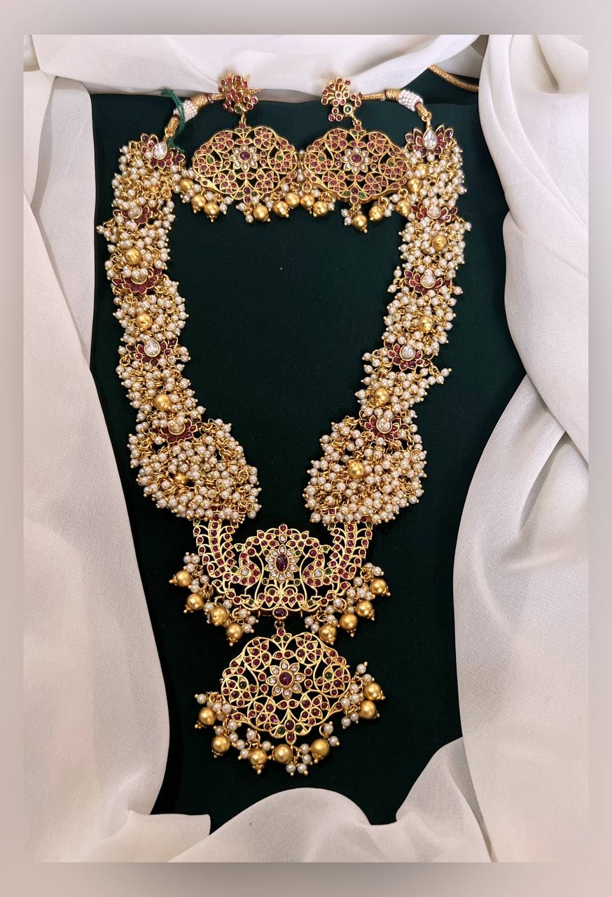 White pearl in nakshi haram - NH00105