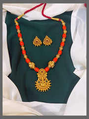 Coral Lakshmi Necklace - NN00390
