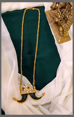 Antique Pendent With Chain In Nakshi - NN00434