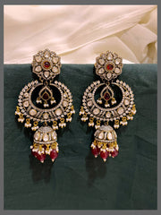 White Stone Hanging With Jhumki - VE00199