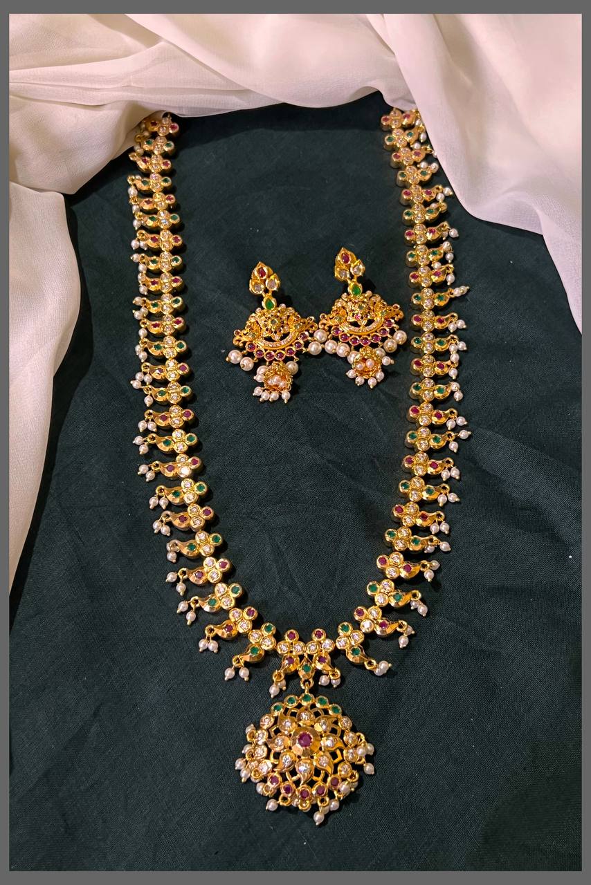 Antique Multi Colour Haram in Nakshi - NH00311