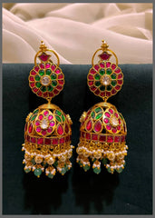 Jadau Traditional Jhumkis - KE00508