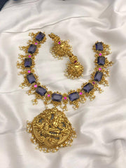 Beautiful Stone Necklace With God Pendant - NN00606