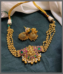 Beautiful Ganesha Necklace In Nakashi - NN00690
