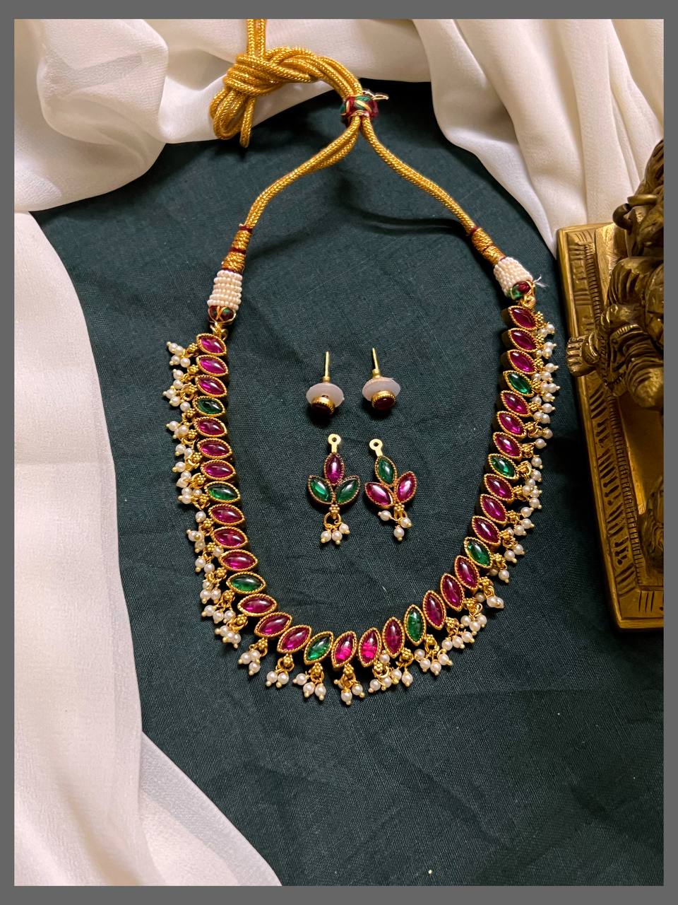 Double Side Nakshi Necklace - NN00699