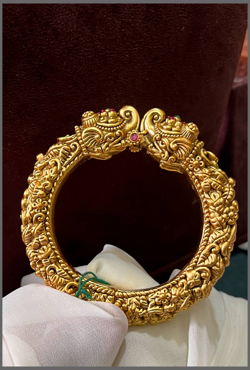 Peacock Kada in Kundan - BG00248