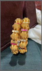 Antique Multi colour Bangle in Kundan - BG00328