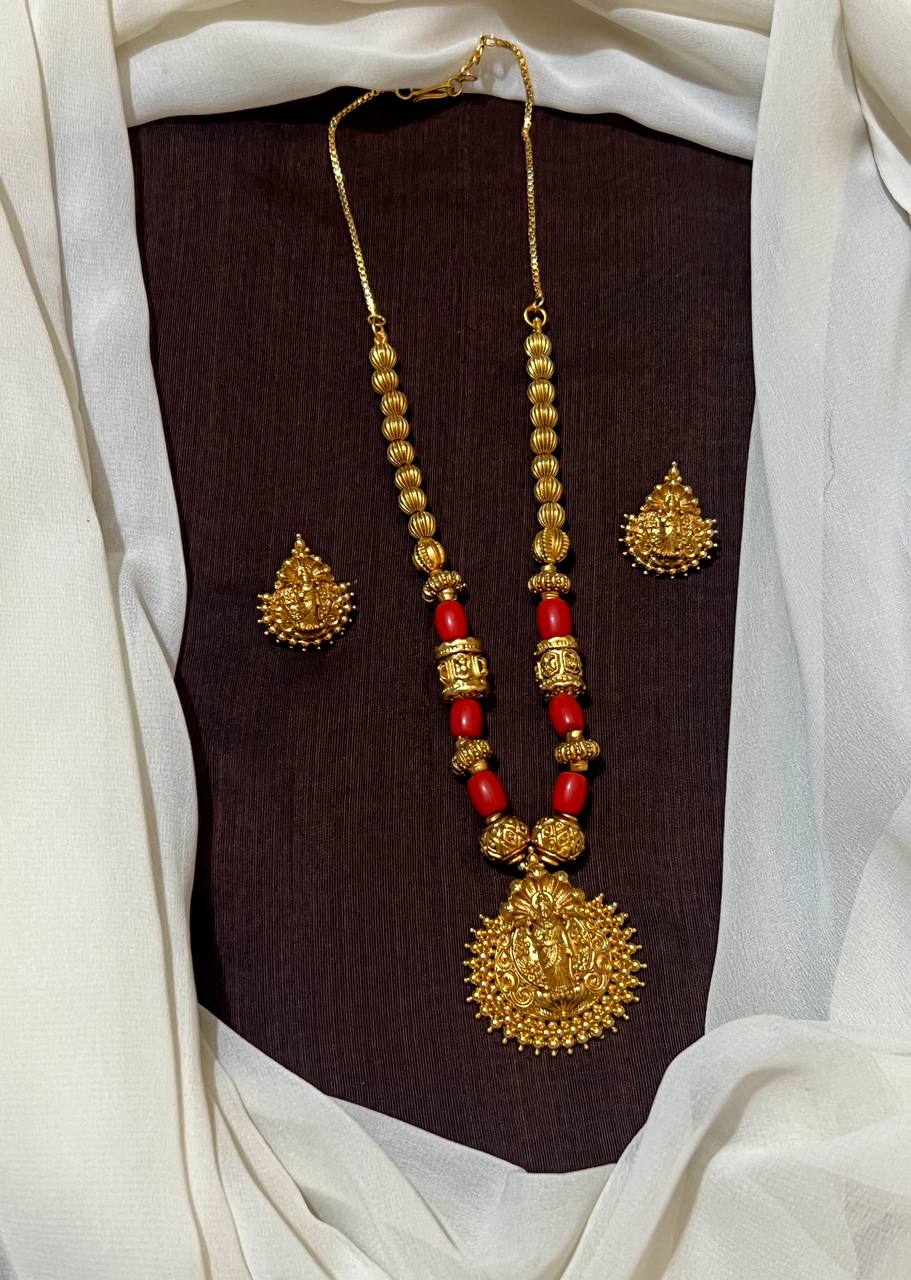 Coral lakshmi Nakshi Set - PB00162