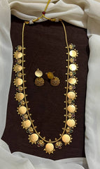 Lakshmi Kaasu Long Haram With Jhumki - NH0018