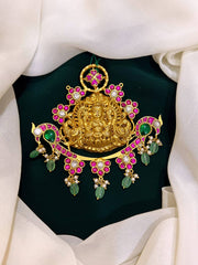 Lord Lakshmi Pendent in Jadau Kundan - KP0018