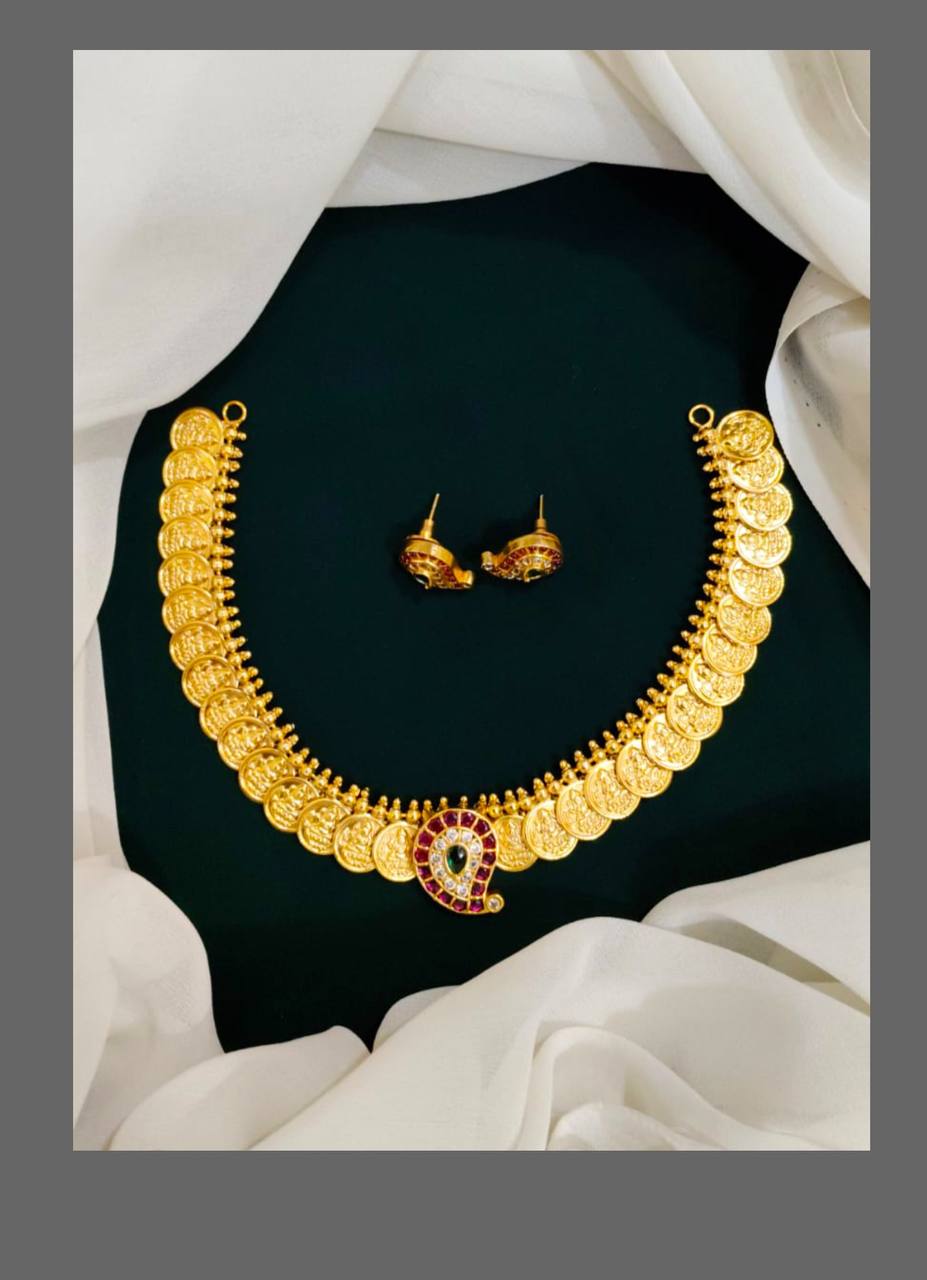 Antique Kaasu with Kempu Mango - NN00134