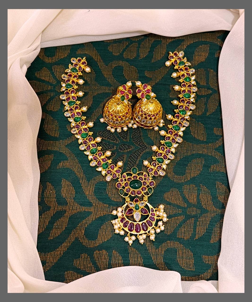 MultiColor Necklace In Nakshi - NN00316