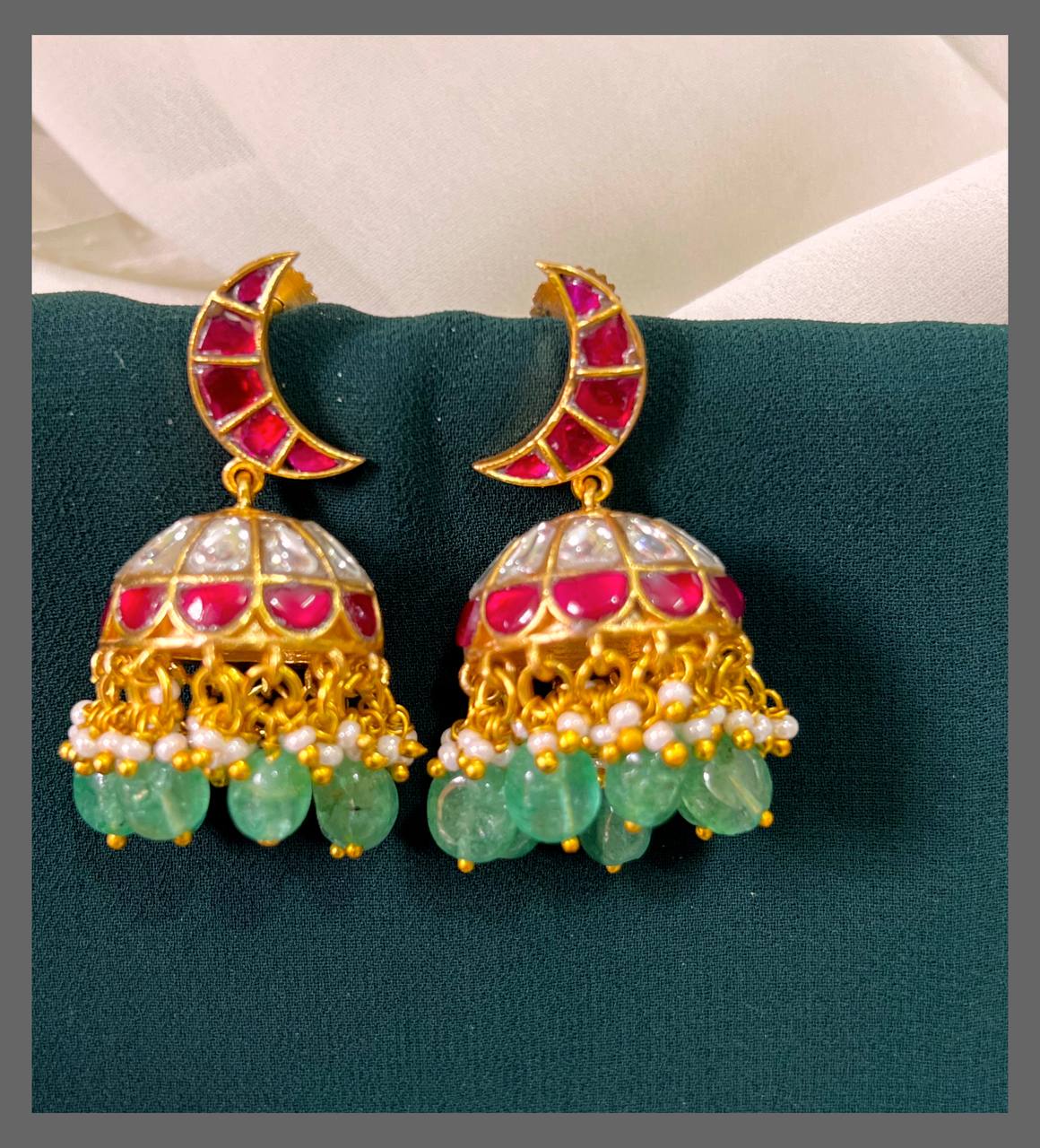 Half moon Jhumki Earring - KE00480