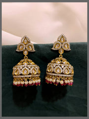 Mango White stone Jhumki earring in Victorian - VE00184