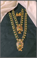Emerald Bridal set in Nakshi - BR0041