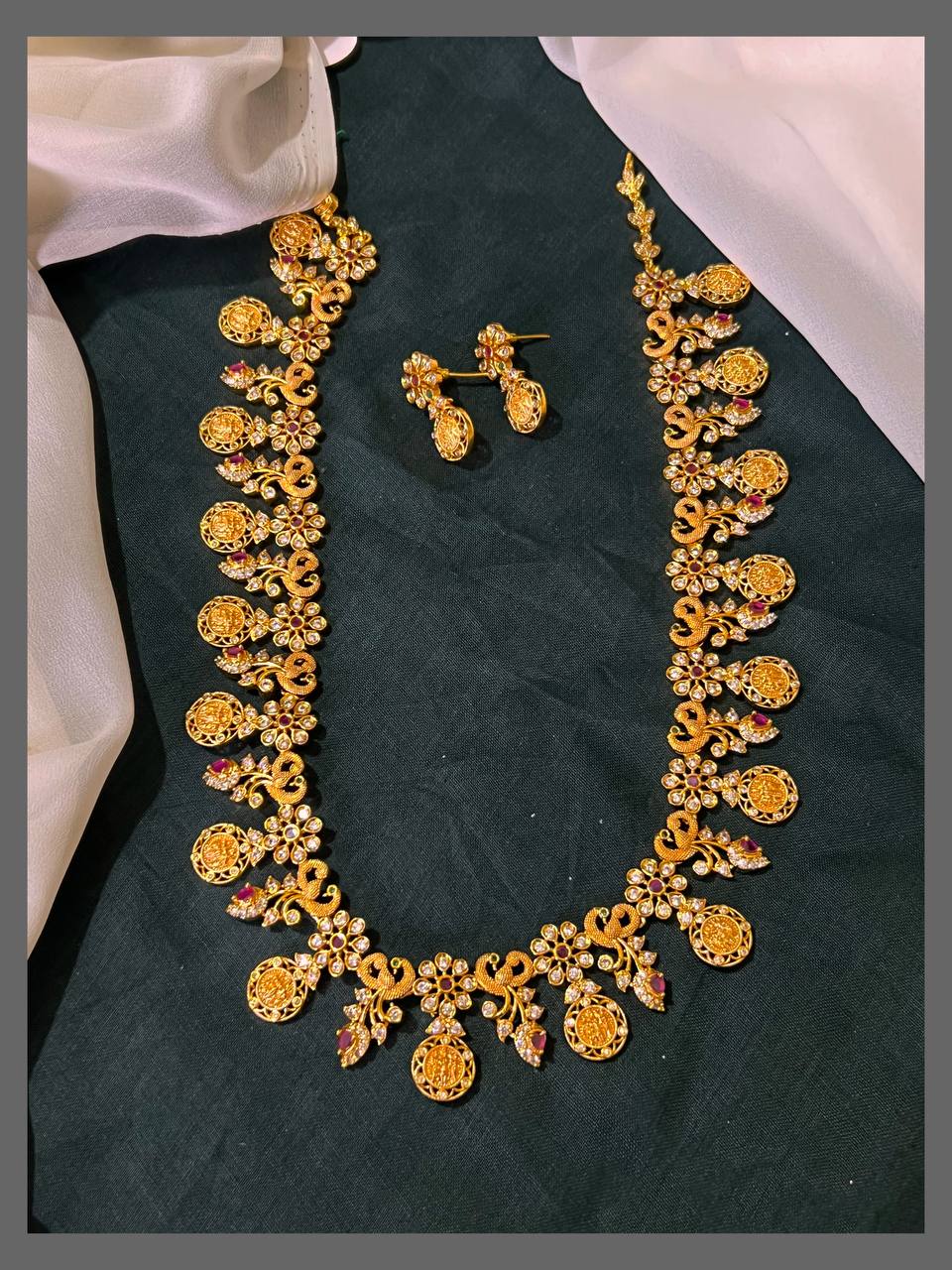 Peacock and Flower Haram in Nakshi - NH00307