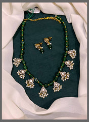 Pearl Necklace With Small Pendants - PB00305