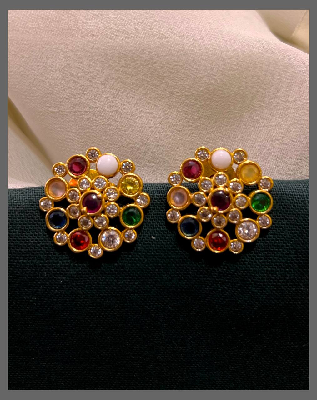 Navaratna Antique Studs - NE00563