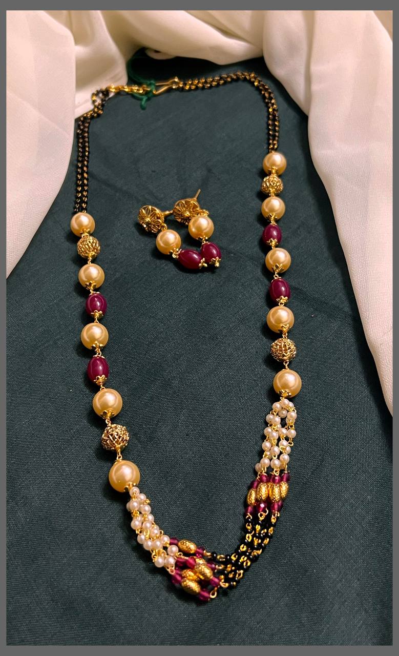 Multi Beads Haram with Black Pearl - BD0076