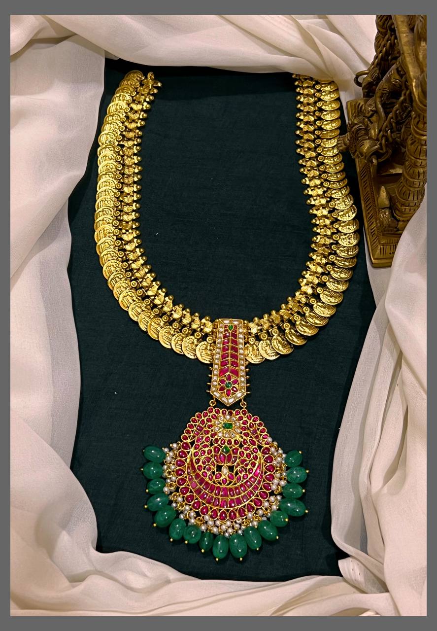 Kassu Haram with Beautiful Kundan Pendant - KH00329